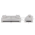 Modernes Abisko Mist Grey Fabric Sofa
